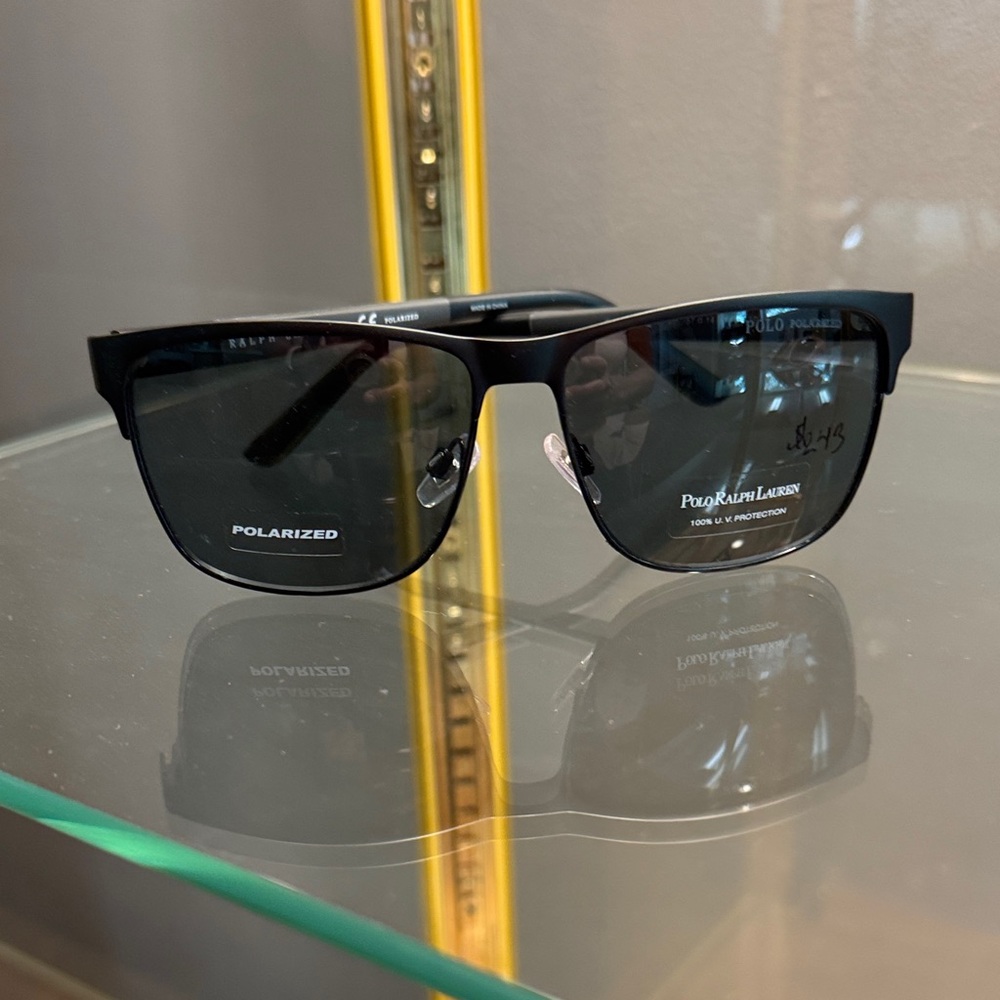 Polo Ralph Lauren Black Polarized Sunglasses